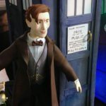 Doctor Who 50th Anniversary TARDIS Cake Eleventh Doctor close-up by Pink Cake Box