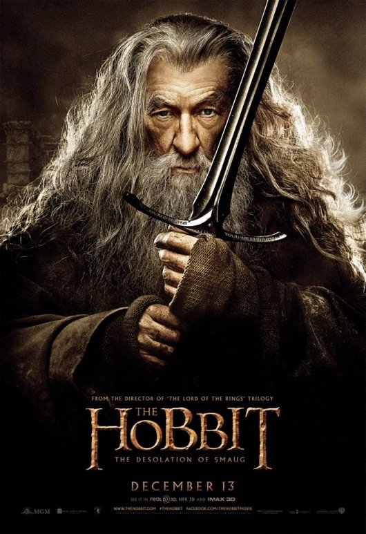The Hobbit: The Desolation of Smaug Gandalf poster