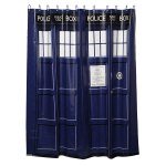 Doctor Who TARDIS shower curtain