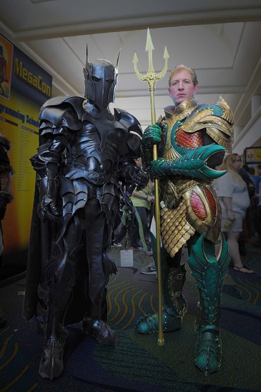 Medieval Batman and Aquman Armors