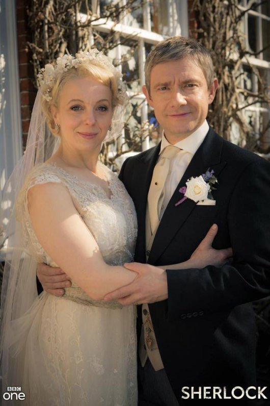 Sherlock wedding John Watson (Martin Freeman) Mary Morstan (Amanda Abbington) Season 3 Episode 2