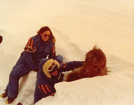 Star Wars Set Photos: Chewbacca on Hoth in Empire Strikes Back
