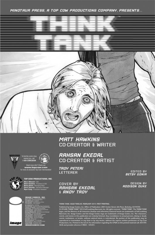 Think Tank #12 credit page