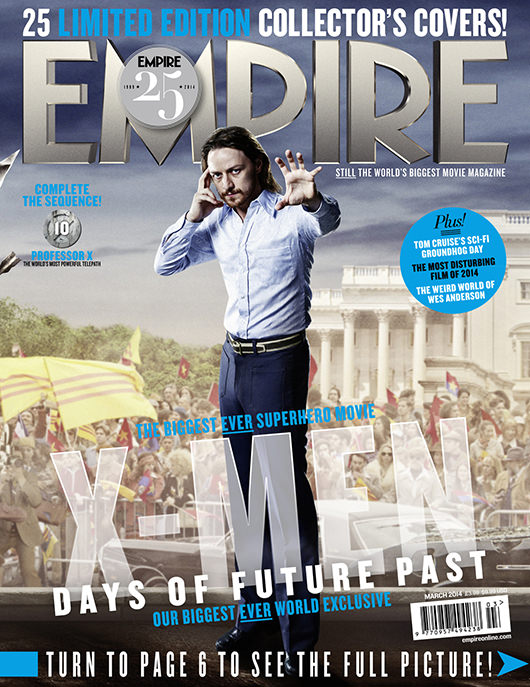 X-Men: Days Of Future Past, Empire cover 10 Professor X, James McAvoy