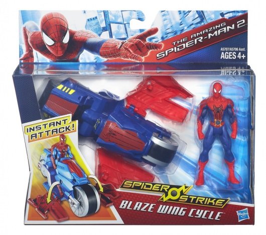 Amazing Spider-Man 2: Spider Strike Racers: Blaze Wing Cycle, package