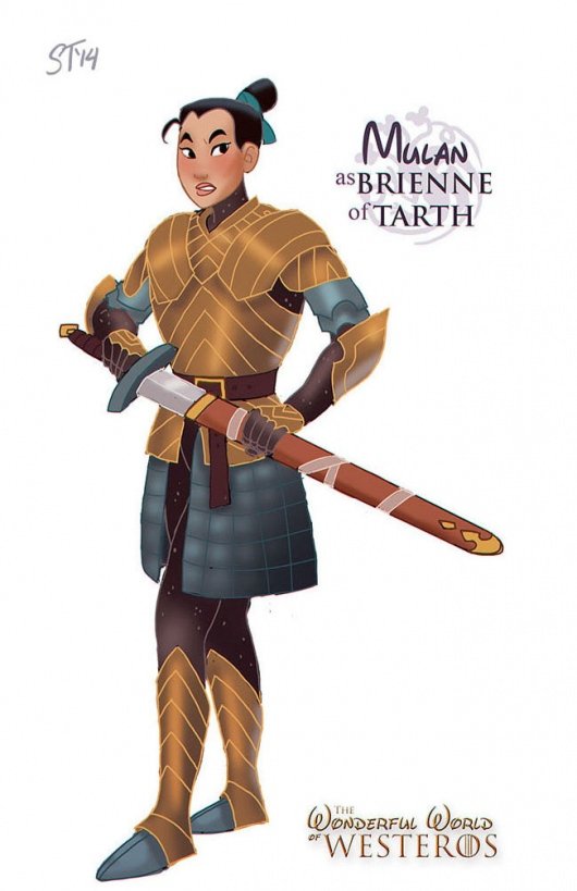 Mulan as Brienne Of Tarth