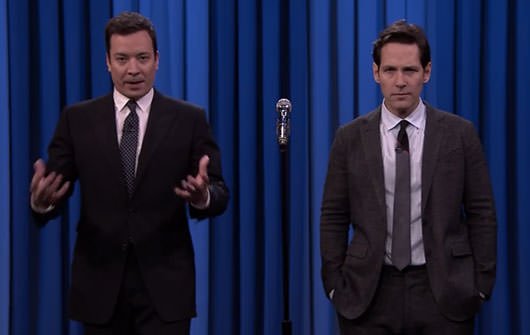 Paul Rudd And Jimmy Fallon In A Lip Sync Battle On ‘the Tonight Show Video 3688