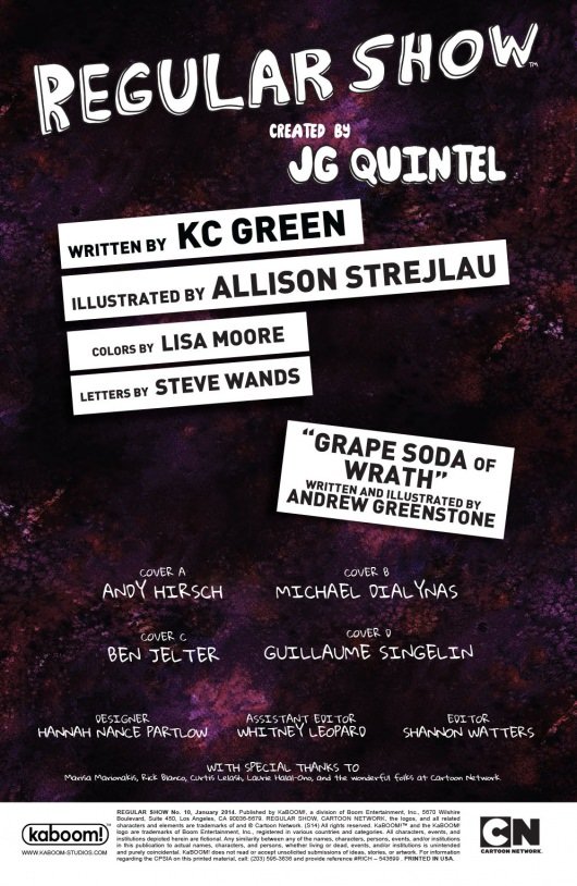 Regular Show #10 page 01