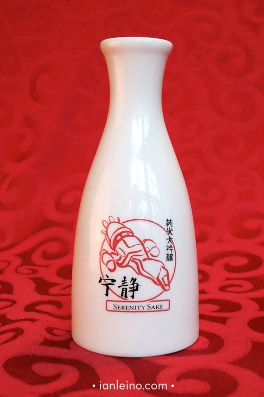 Serenity Sake Bottle by artist Ian Leino