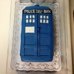 Doctor Who TARDIS cake