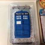 Doctor Who TARDIS cake