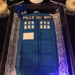 Doctor Who Tardis Cake lights