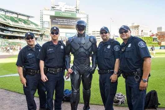 RoboCop Detroit Tigers game