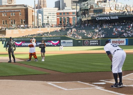 RoboCop Detroit Tigers game