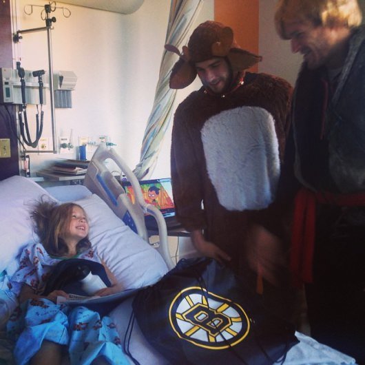 Boston Bruins Players Dressed as Frozen Characters #3