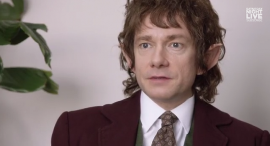 Hobbit star Martin Freeman In The Office: Middle Earth On SNL