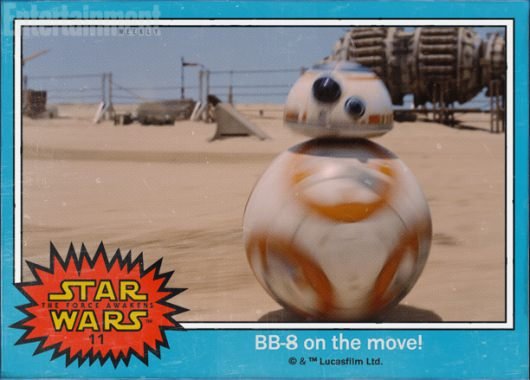 Star Wars: The Force Awakens BB-8 trading card