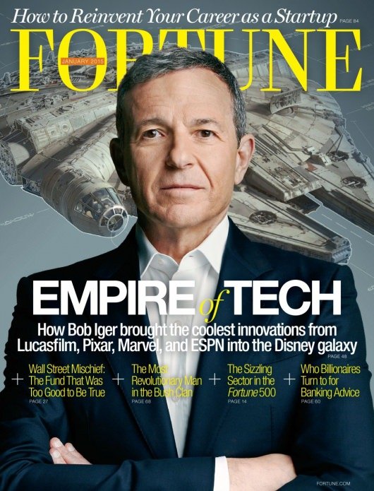 Star Wars The Force Awakens Millennium Falcon Bob Iger Fortune cover