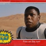 Star Wars: The Force Awakens Finn trading card