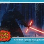 Star Wars: The Force Awakens Kylo Ren trading card