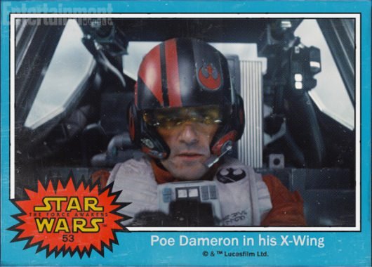 Star Wars: The Force Awakens Poe Dameron trading card