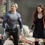 Marvel Avengers: Age Of Ultron Quicksilver Aaron Taylor-Johnson and Scarlet Witch Elizabeth Olsen