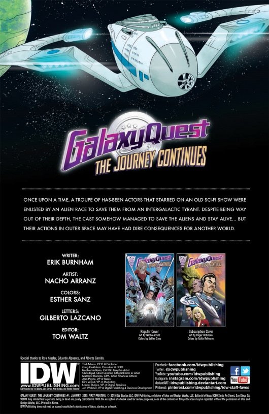 Galaxy Quest: The Journey Continues #1 page 2