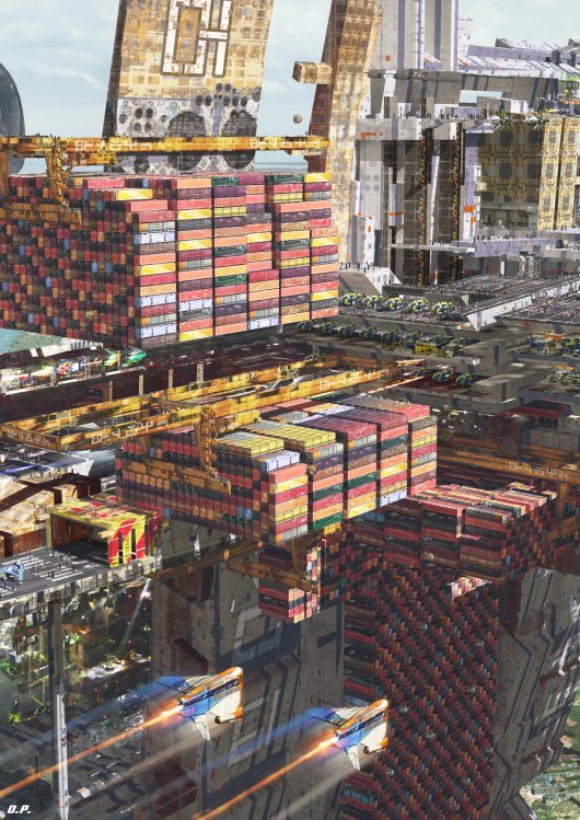 Guardians Of The Galaxy Concept Art by Olivier Pron