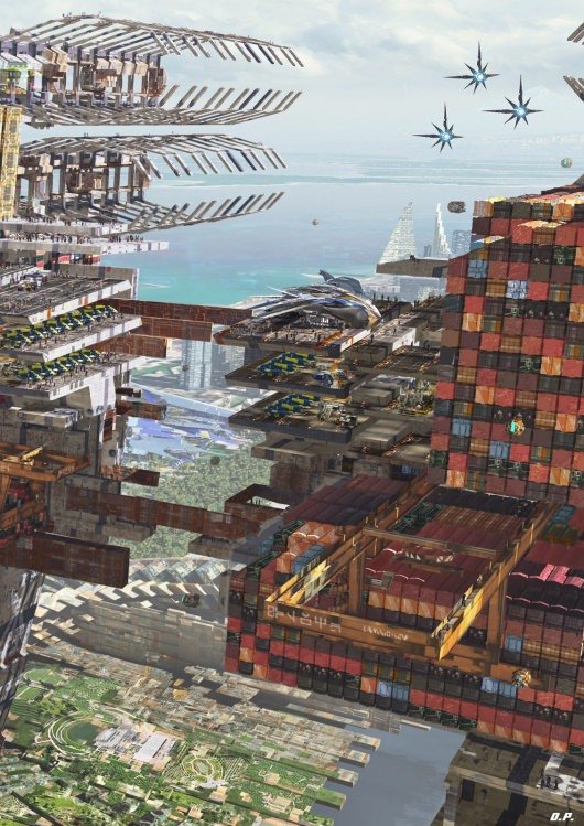 Guardians Of The Galaxy Concept Art by Olivier Pron