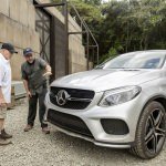Jurassic World Mercedes-Benz GLE Coupe producer Frank Marshall and director Colin Trevorrow
