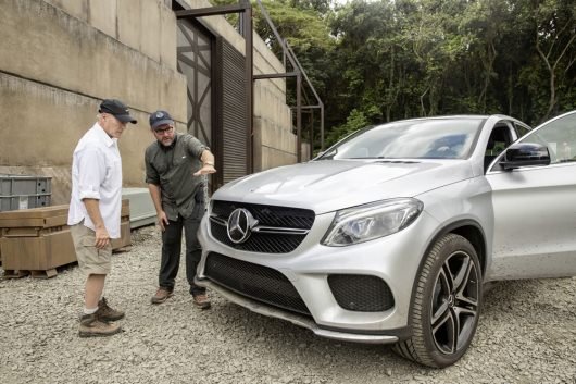 Jurassic World Mercedes-Benz GLE Coupe producer Frank Marshall and director Colin Trevorrow