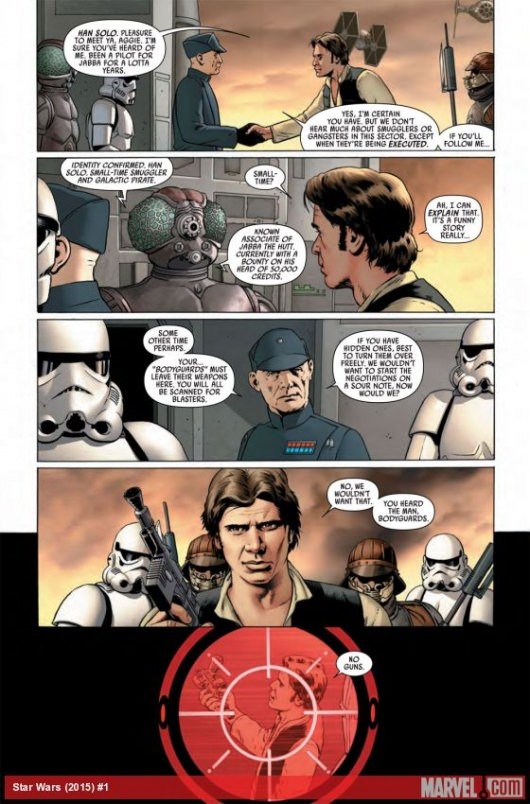 Star Wars #1 preview page 2 by John Cassaday (2015) Marvel Comics