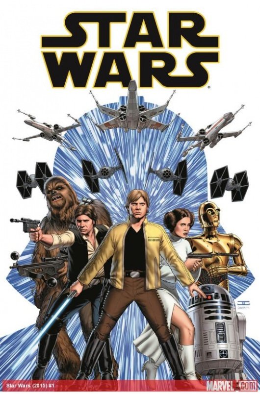 Star Wars #1 cover (2015) Marvel Comics