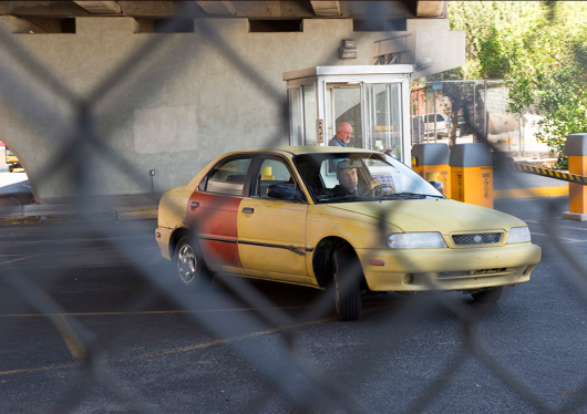 Better Call Saul Mike Ehrmantraut (Jonathan Banks) and Jimmy McGill (Bob Odenkirk) in Episode 101