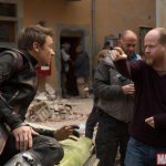 Jeremy Renner and Joss Whedon In Avengers Age Of Ultron