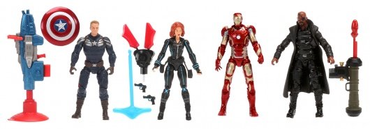 Marvel Toys Marvel Infinite Truinfinite Series 2 Pack Captain America Black Widow Iron Man Nick Fury