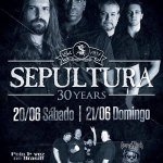 Sacred Reich Sepultura concert flyer June 2015