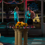 Better Call Saul Episode 1.9 Kim Wexler (Rhea Seehorn) and Jimmy McGill (Bob Odenkirk)