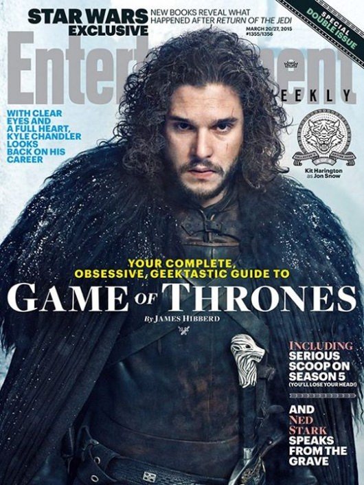Game Of Thrones Season 5 EW cover Jon Snow