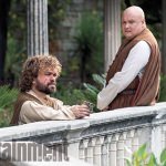 Game Of Thrones Season 5 Tyrion (Peter Dinklage) discusses his future with Varys (Conleth Hill) in Pentos