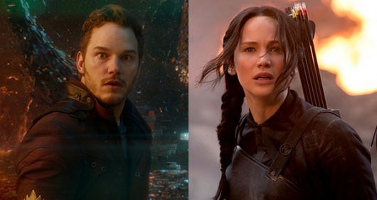 Chris Pratt and Jennifer Lawrence