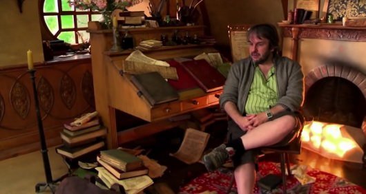 Peter Jackson On The Set Of The Hobbit