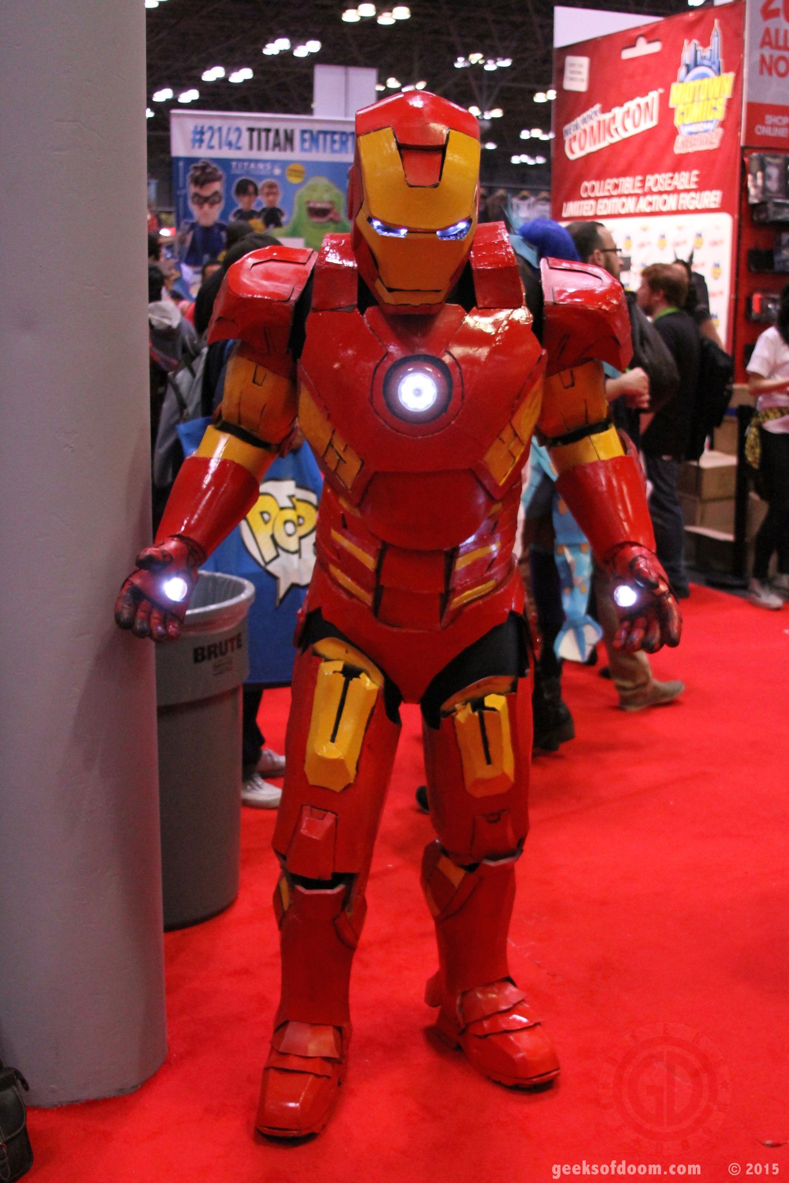 Cardboard Iron Man cosplay