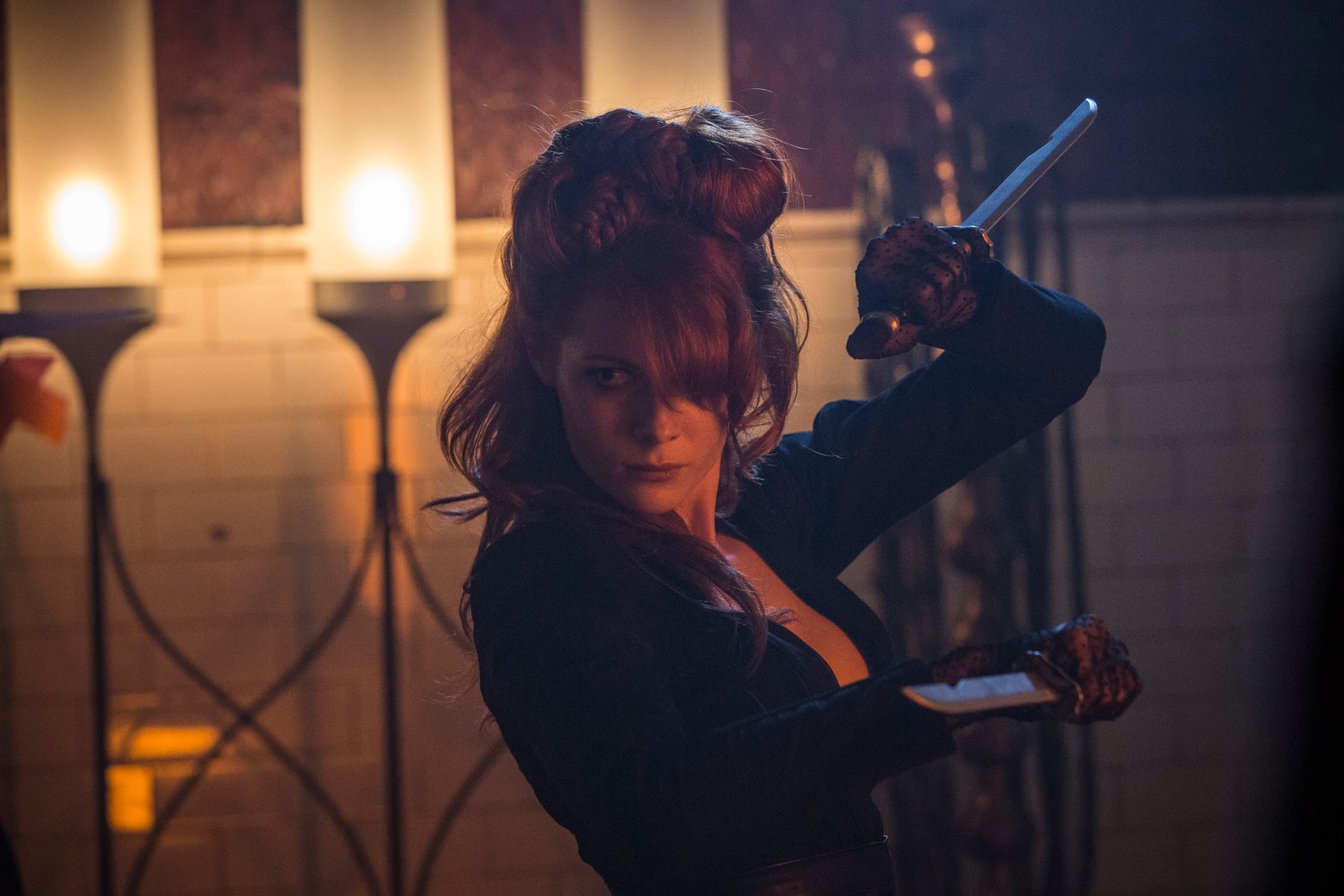 Emily Beecham As The Widow Into The Badlands Season 1 Episode 2