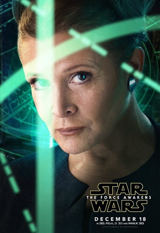 Star Wars: The Force Awakens Leia character poster