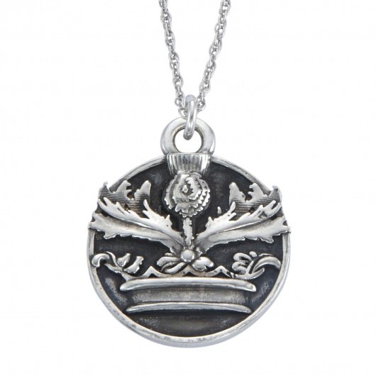 Crowned Thistle Necklace Front