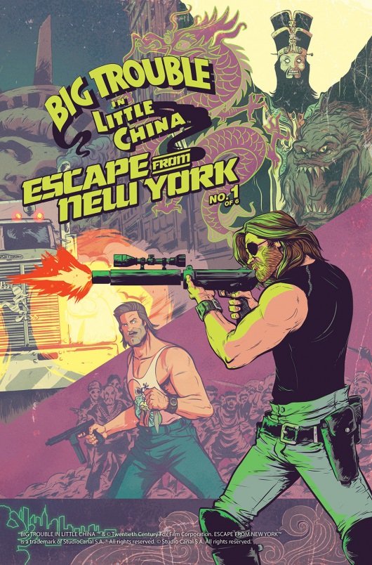 Big Trouble In Little China Escape From New York crossover 1 cover B