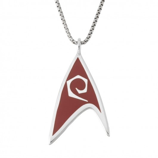 Star Trek Delta Enamel Necklace - Red
