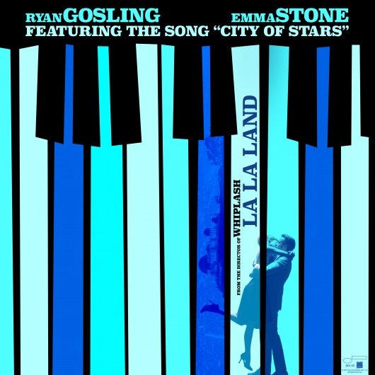 La La Land vinyl teaser poster Ryan Gosling Emma Stone