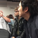 Charlie Saxton and Steven Yeun, Trollhunter roundtable, NYCC 2016-03